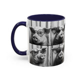 Pig Photo Booth Accent Coffee Mugs