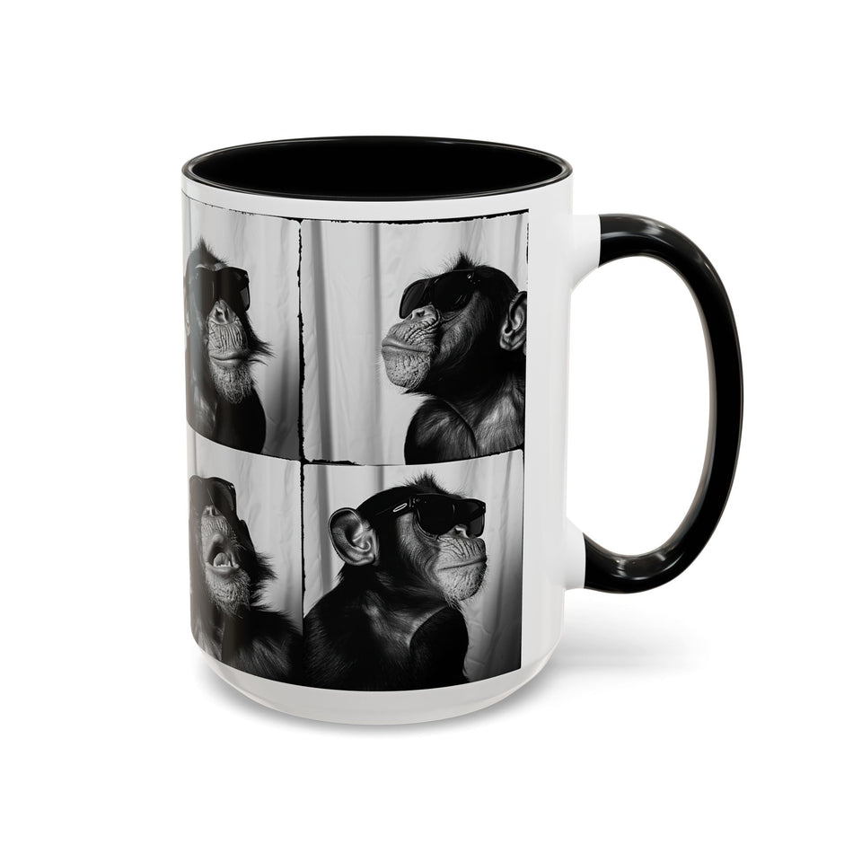 Monkey Photo Booth Accent Coffee Mug