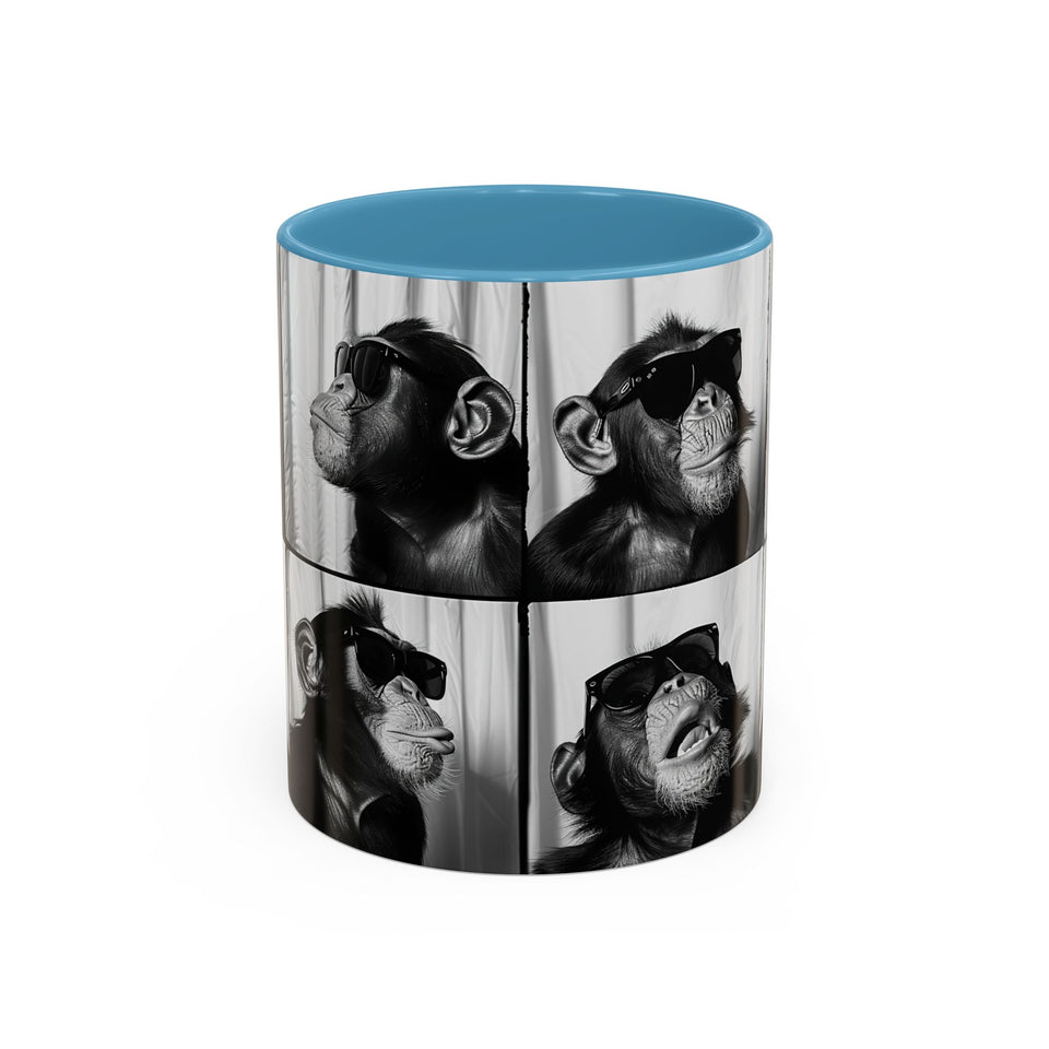 Monkey Photo Booth Accent Coffee Mug