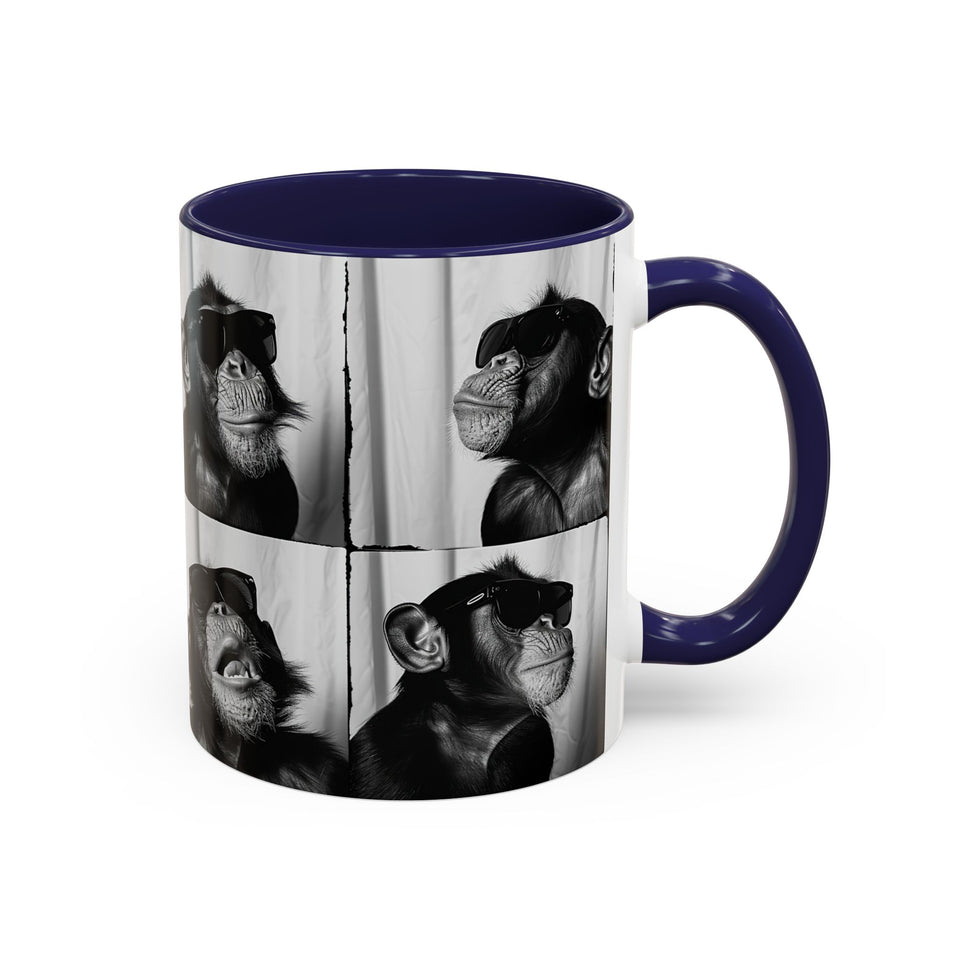 Monkey Photo Booth Accent Coffee Mug