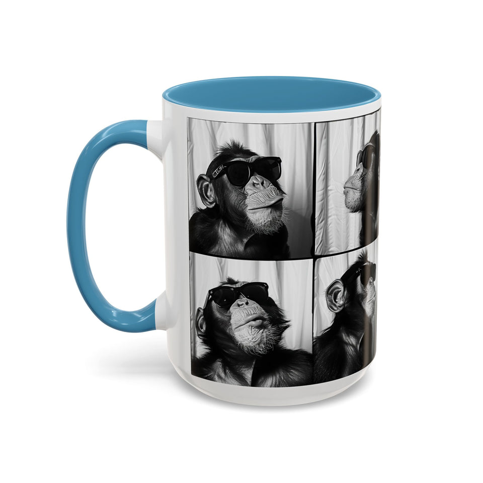 Monkey Photo Booth Accent Coffee Mug