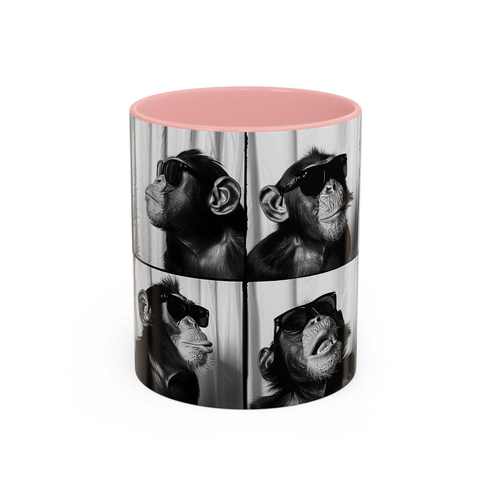 Monkey Photo Booth Accent Coffee Mug