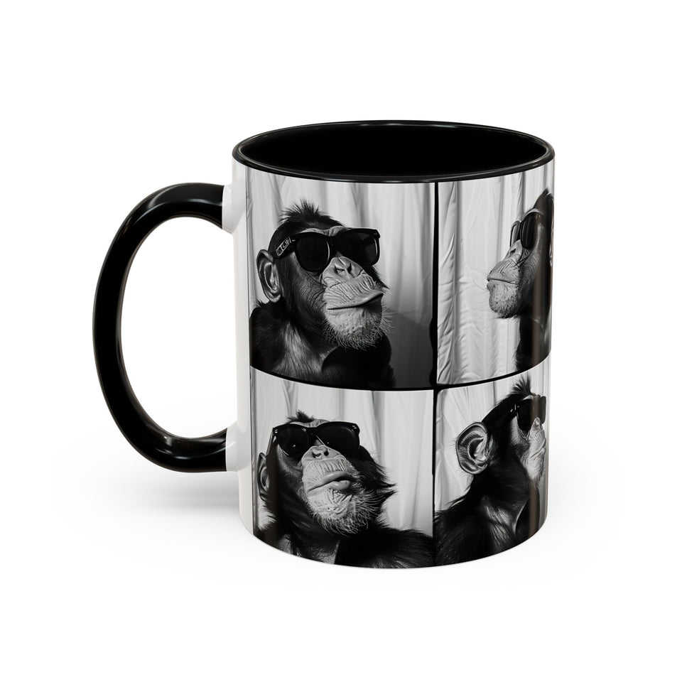 Monkey Photo Booth Accent Coffee Mug