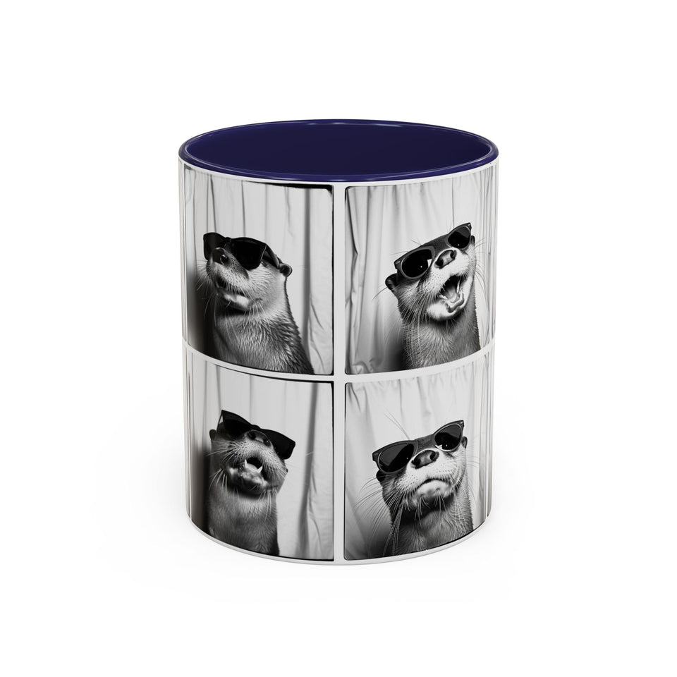 Otter Photo Booth Accent Coffee Mug, 11oz