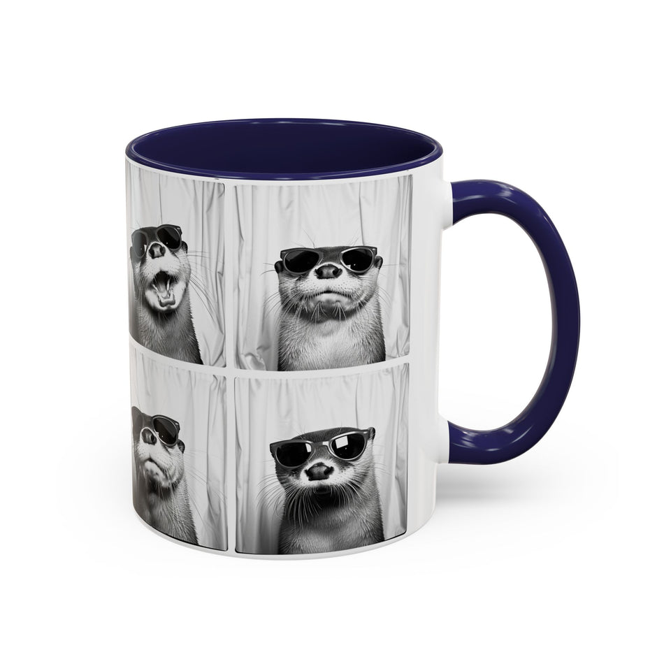 Otter Photo Booth Accent Coffee Mug, 11oz