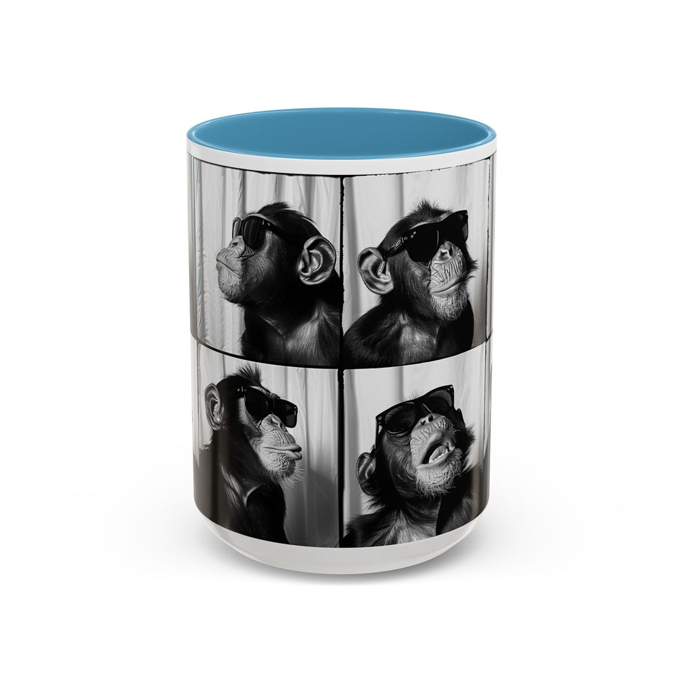 Monkey Photo Booth Accent Coffee Mug