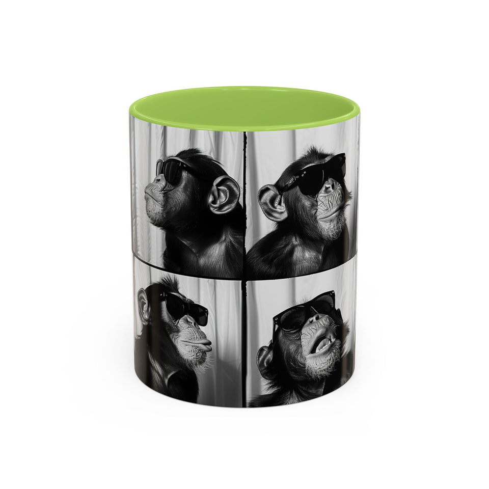 Monkey Photo Booth Accent Coffee Mug