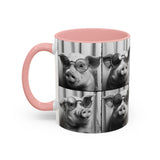 Pig Photo Booth Accent Coffee Mugs