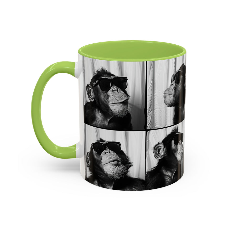 Monkey Photo Booth Accent Coffee Mug