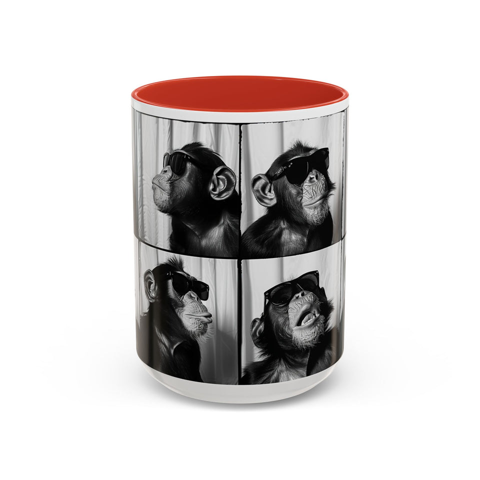 Monkey Photo Booth Accent Coffee Mug