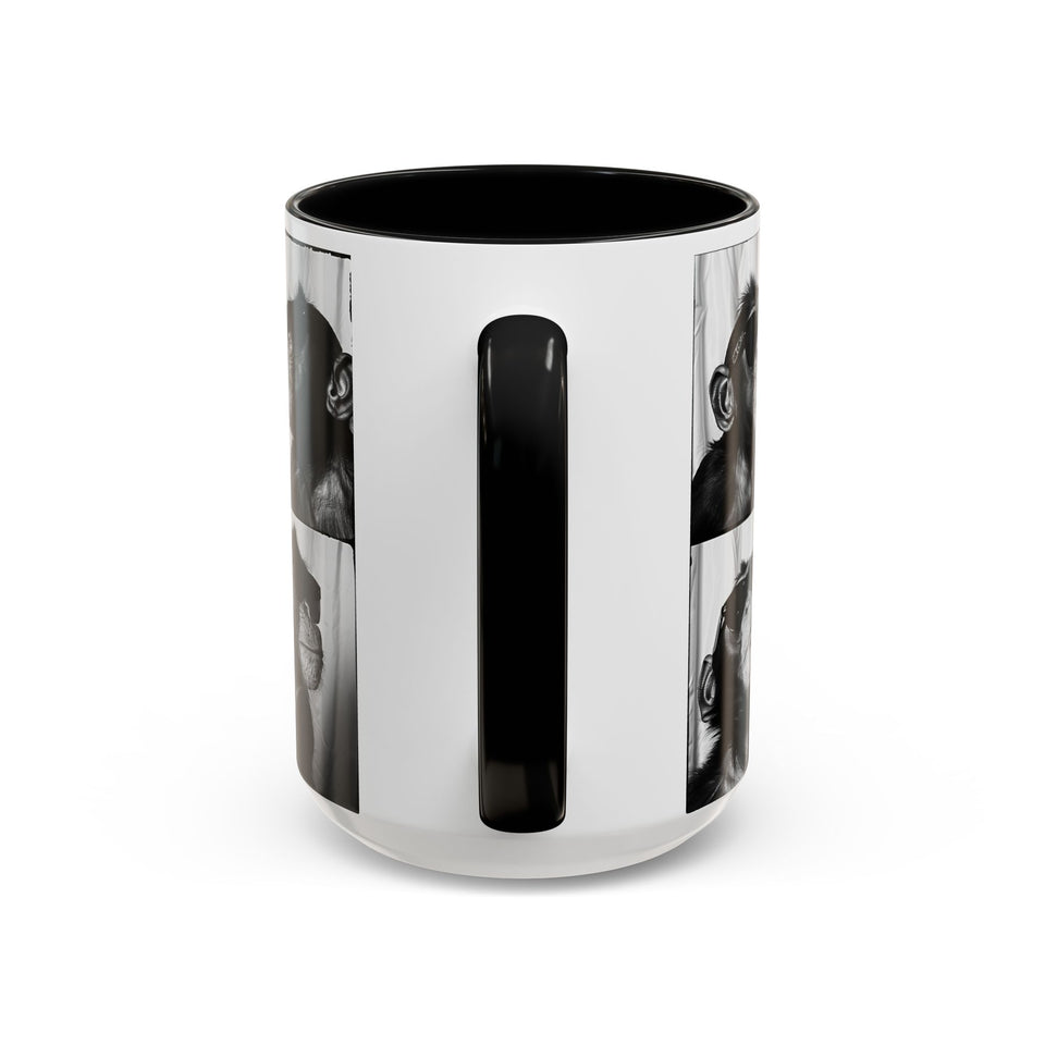 Monkey Photo Booth Accent Coffee Mug