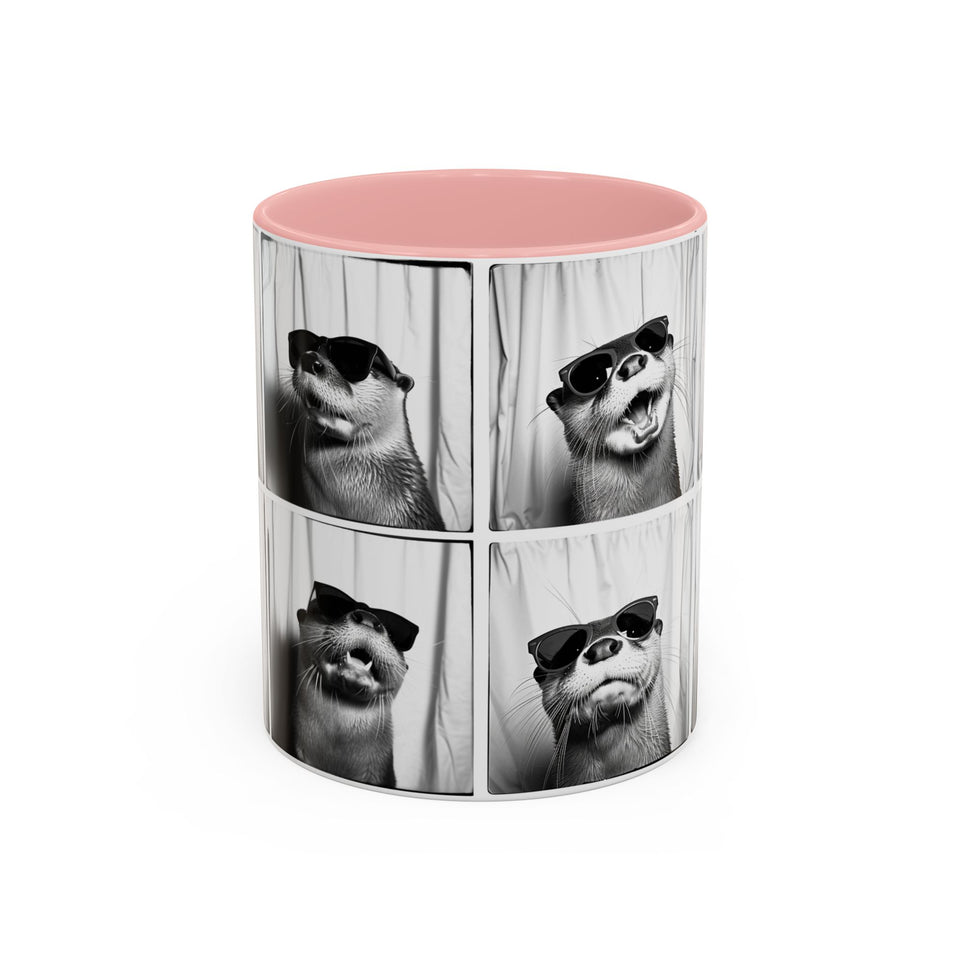 Otter Photo Booth Accent Coffee Mug, 11oz
