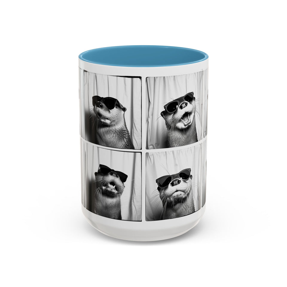 Otter Photo Booth Accent Coffee Mug, 11oz