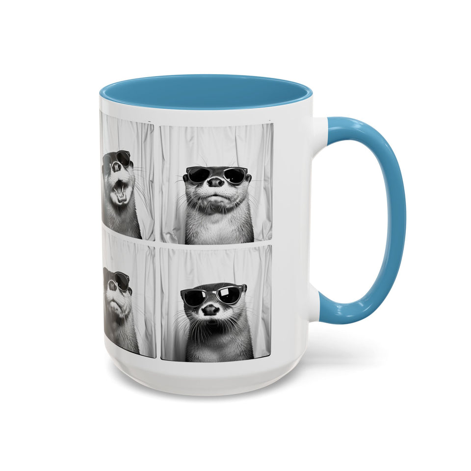 Otter Photo Booth Accent Coffee Mug, 11oz