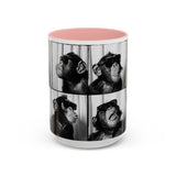 Monkey Photo Booth Accent Coffee Mug