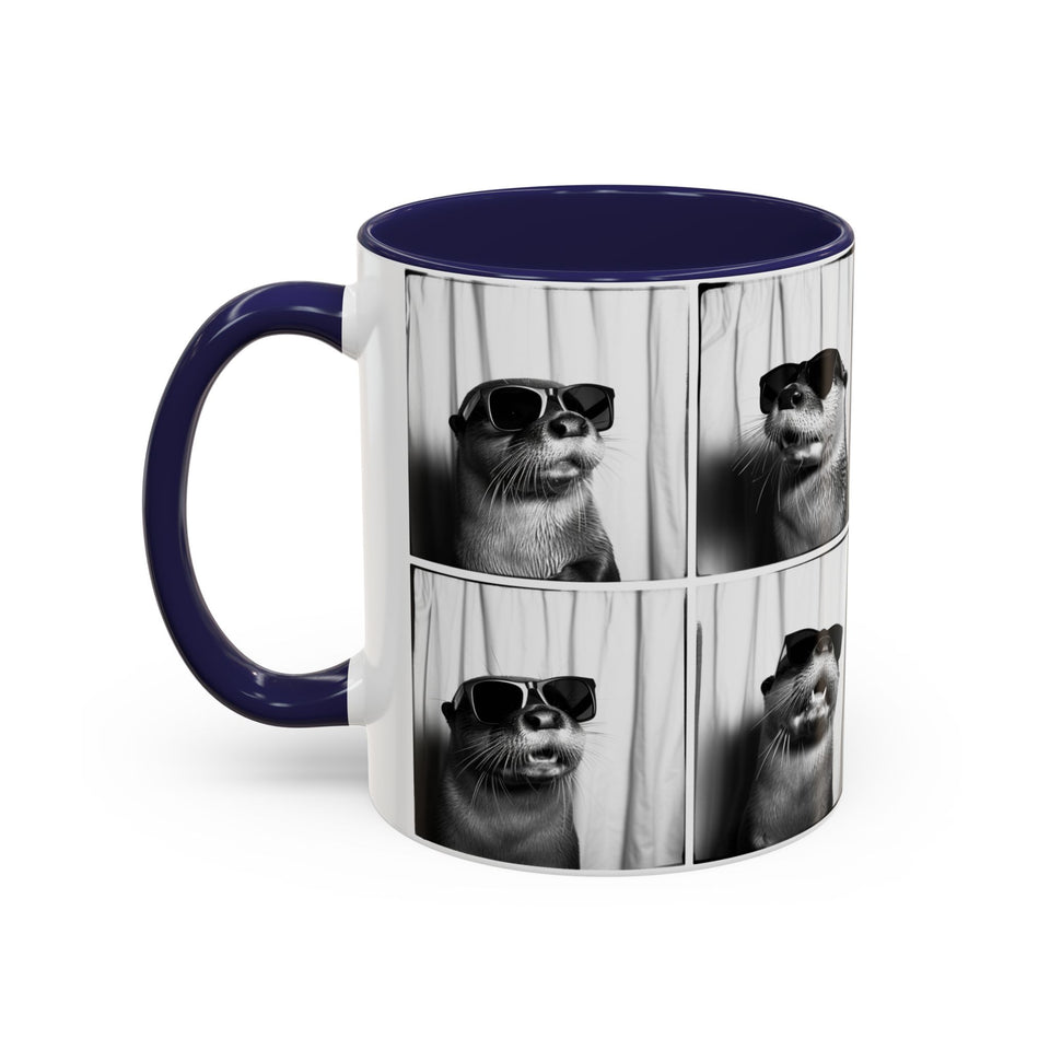 Otter Photo Booth Accent Coffee Mug, 11oz