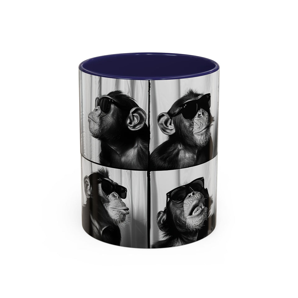 Monkey Photo Booth Accent Coffee Mug