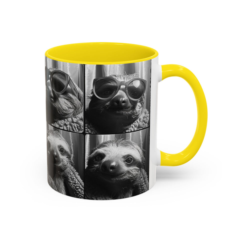 Sloth Photobooth Coffee Mug (11, 15oz)