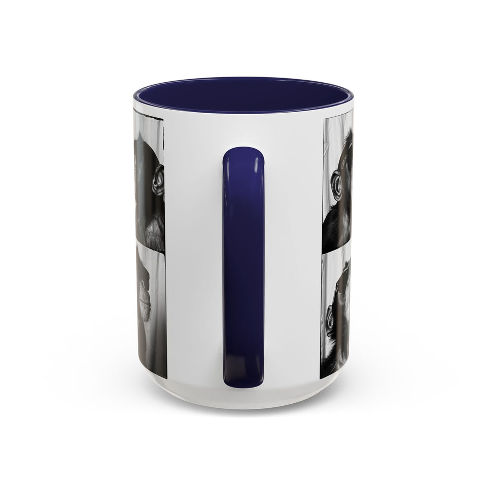 Monkey Photo Booth Accent Coffee Mug