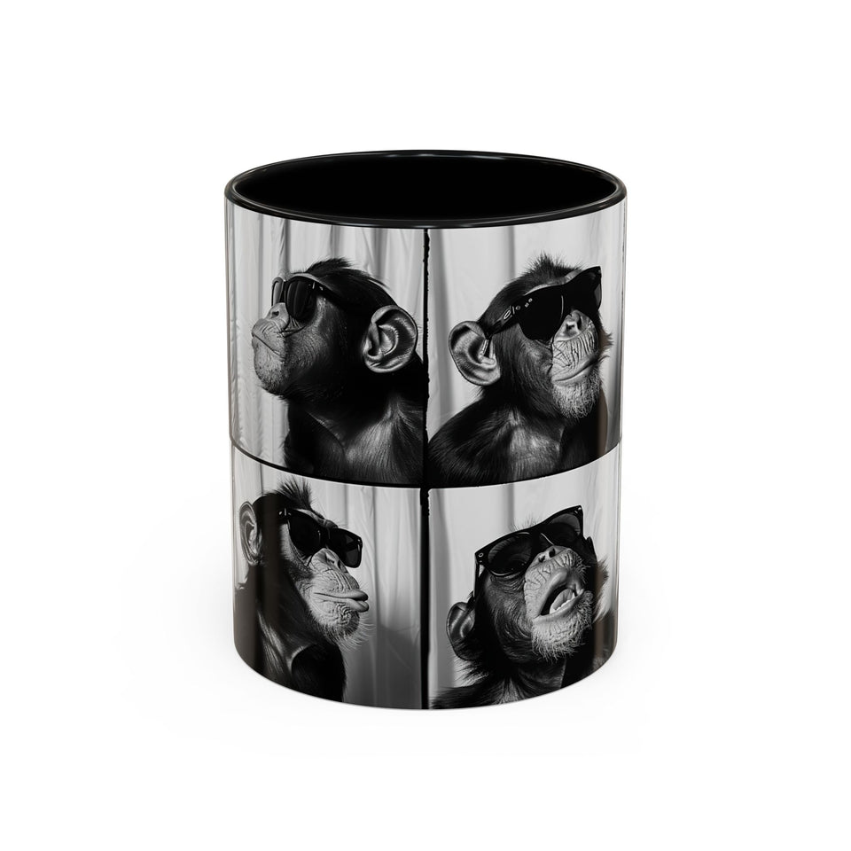 Monkey Photo Booth Accent Coffee Mug