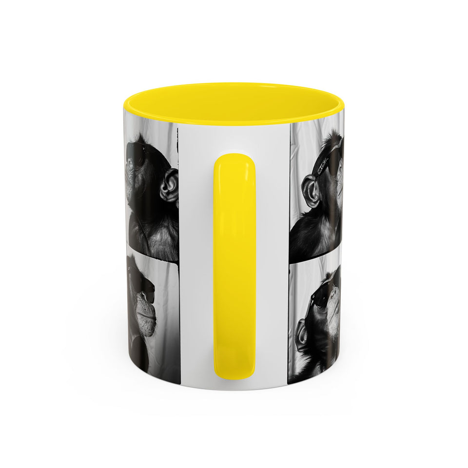 Monkey Photo Booth Accent Coffee Mug