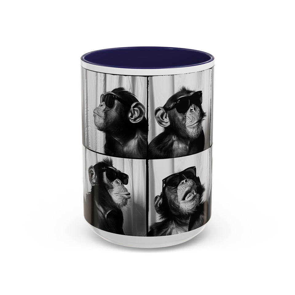 Monkey Photo Booth Accent Coffee Mug