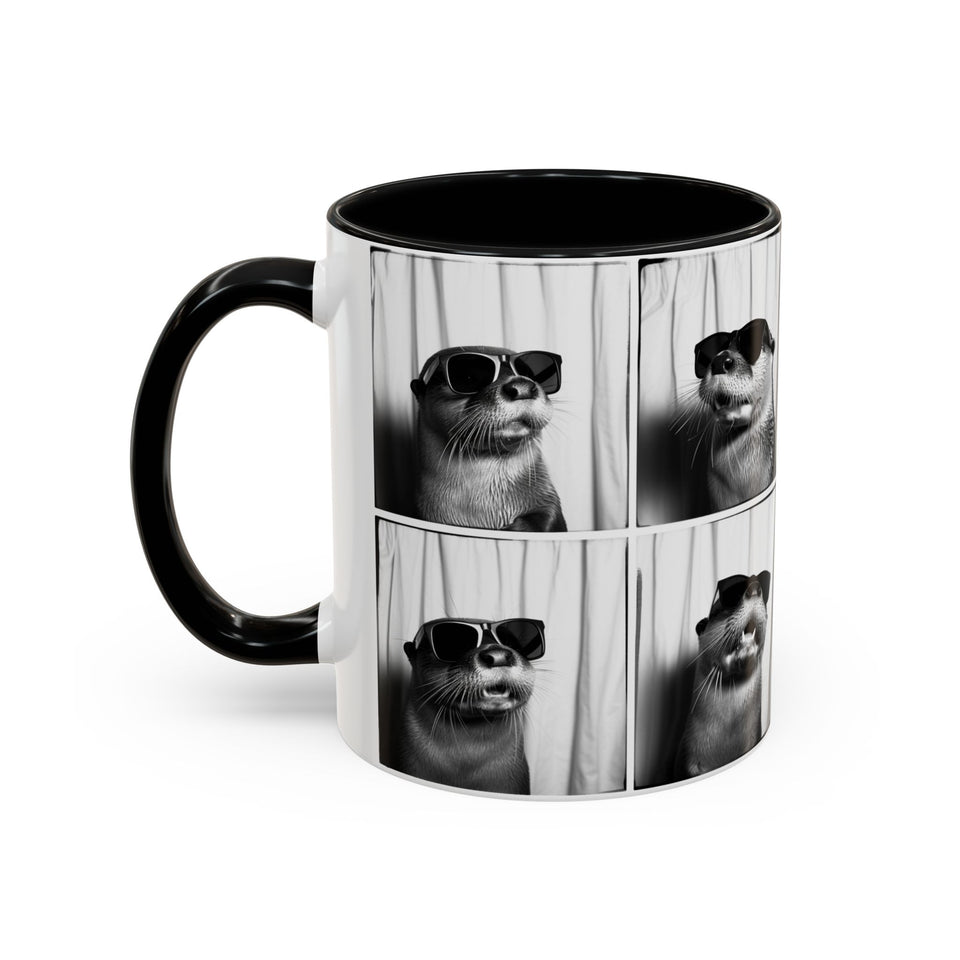 Otter Photo Booth Accent Coffee Mug, 11oz