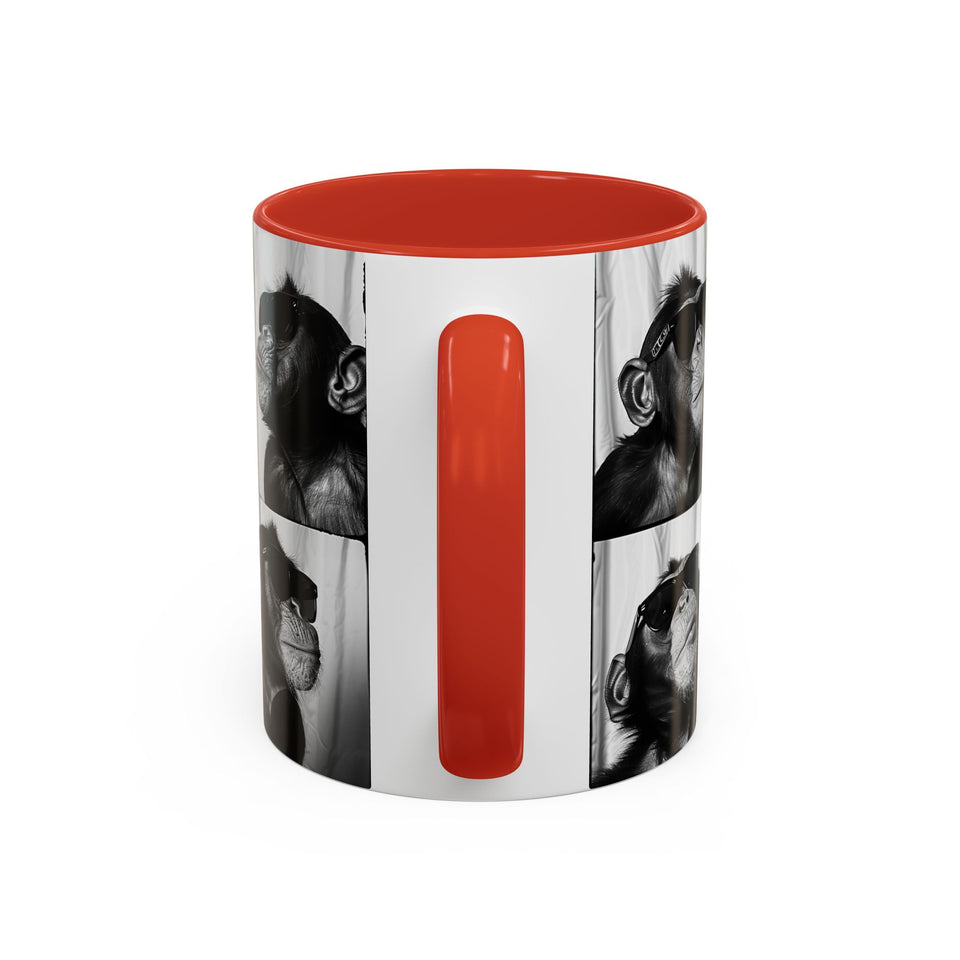 Monkey Photo Booth Accent Coffee Mug