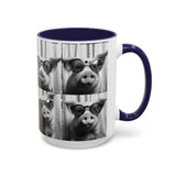 Pig Photo Booth Accent Coffee Mugs