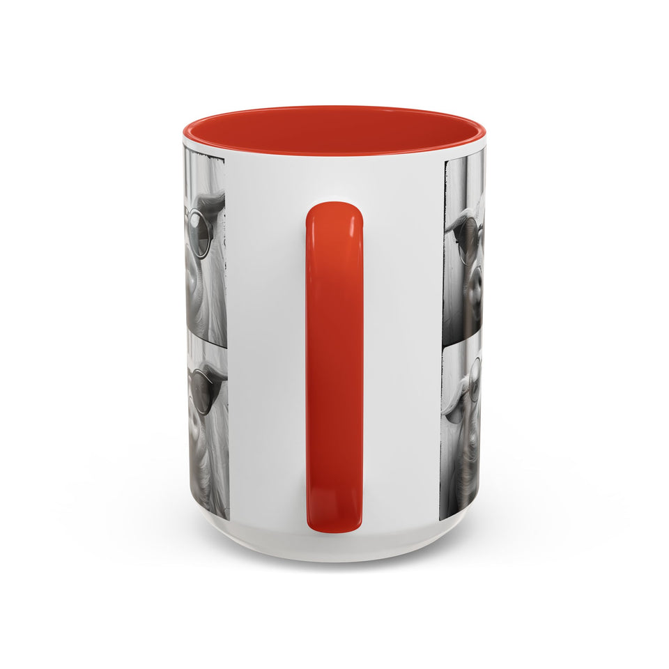 Pig Photo Booth Accent Coffee Mugs