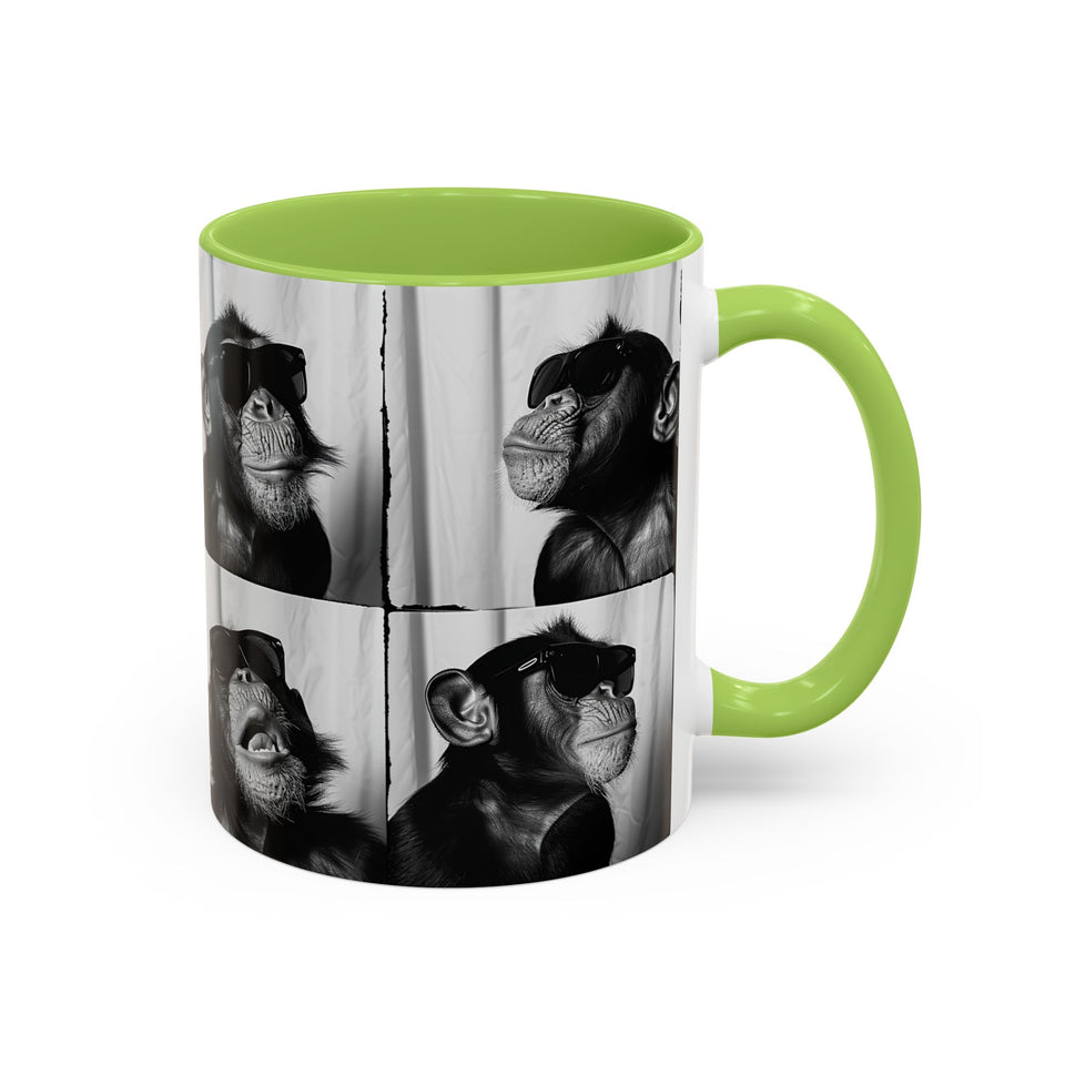 Monkey Photo Booth Accent Coffee Mug