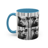 Pig Photo Booth Accent Coffee Mugs