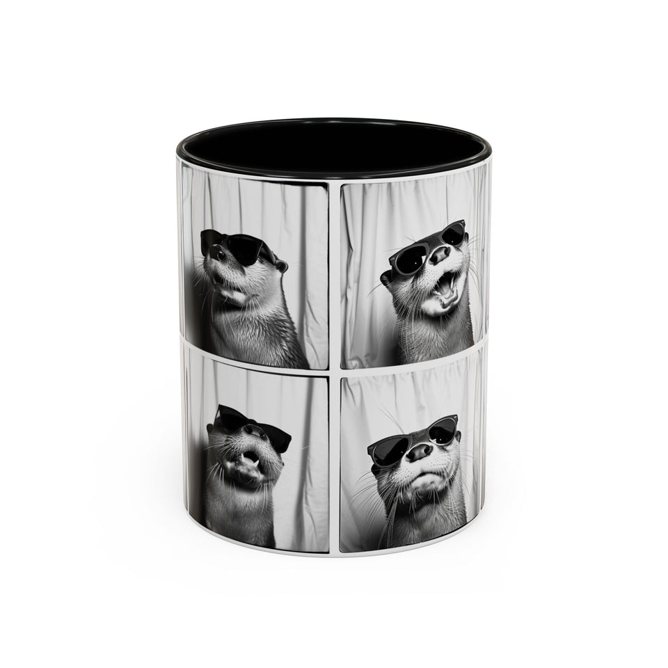 Otter Photo Booth Accent Coffee Mug, 11oz