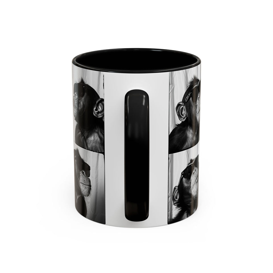 Monkey Photo Booth Accent Coffee Mug