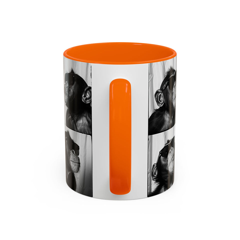 Monkey Photo Booth Accent Coffee Mug