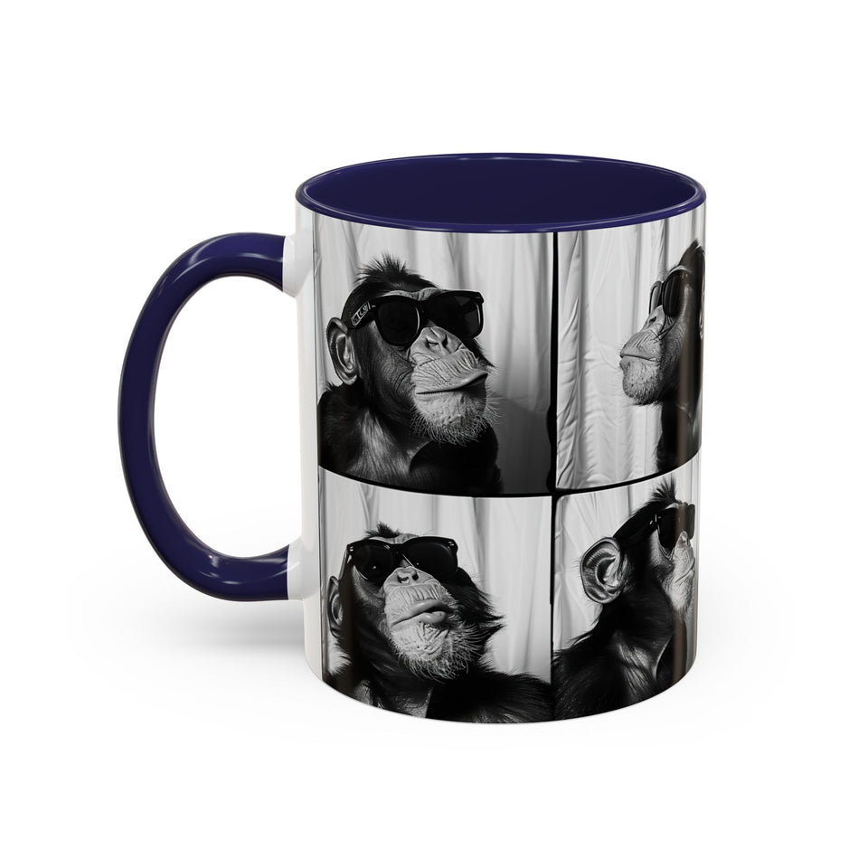 Monkey Photo Booth Accent Coffee Mug