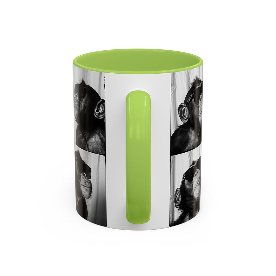 Monkey Photo Booth Accent Coffee Mug