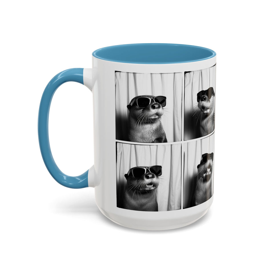 Otter Photo Booth Accent Coffee Mug, 11oz