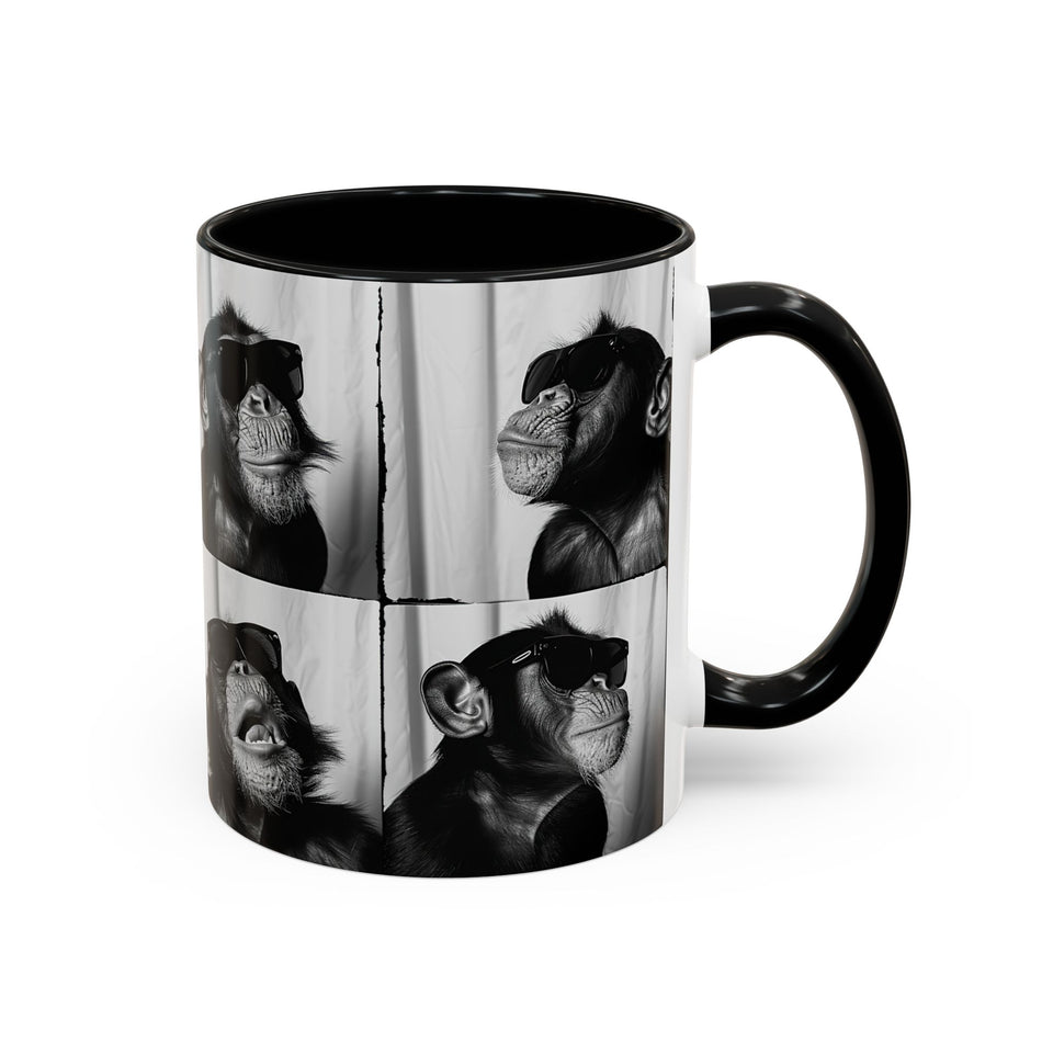 Monkey Photo Booth Accent Coffee Mug