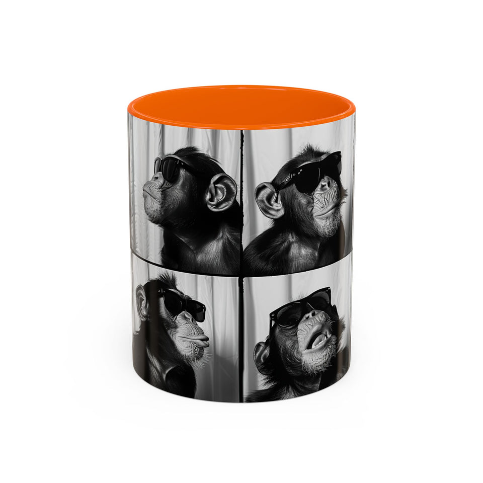Monkey Photo Booth Accent Coffee Mug