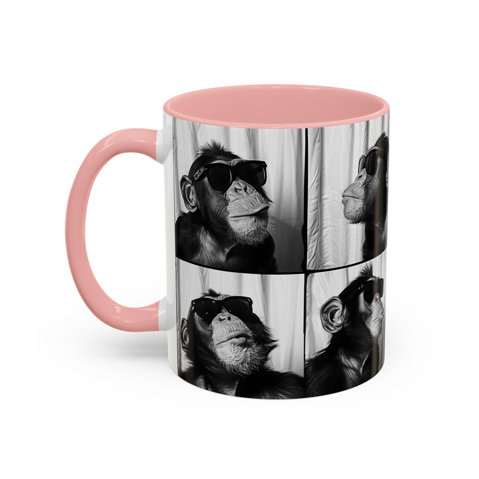 Monkey Photo Booth Accent Coffee Mug