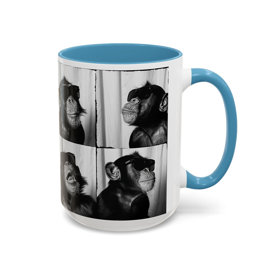 Monkey Photo Booth Accent Coffee Mug