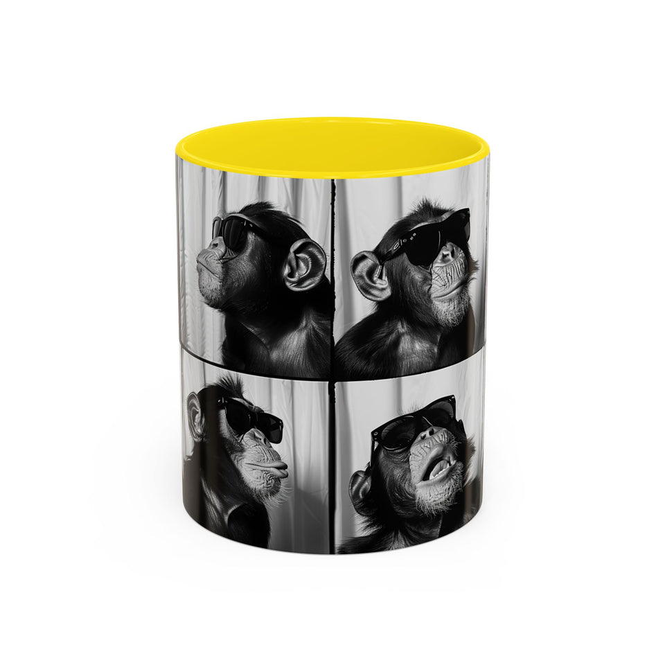 Monkey Photo Booth Accent Coffee Mug