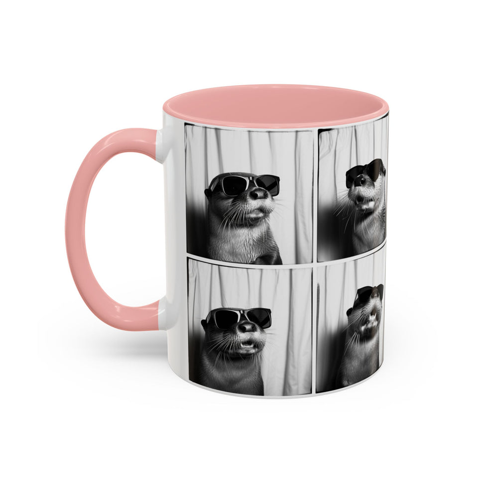 Otter Photo Booth Accent Coffee Mug, 11oz