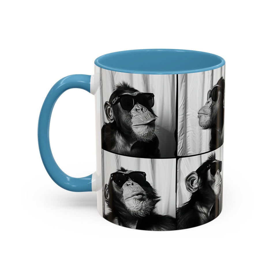 Monkey Photo Booth Accent Coffee Mug