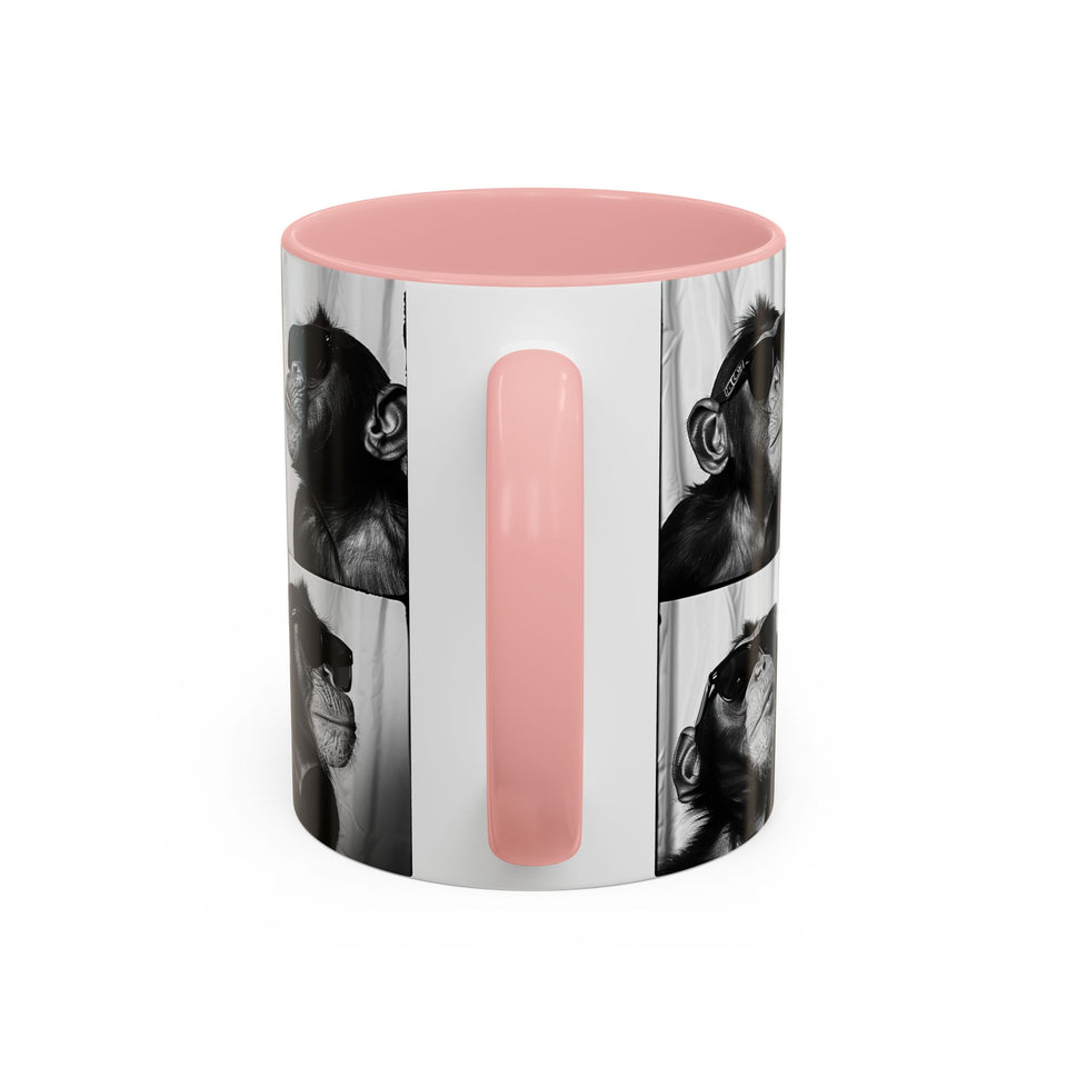 Monkey Photo Booth Accent Coffee Mug