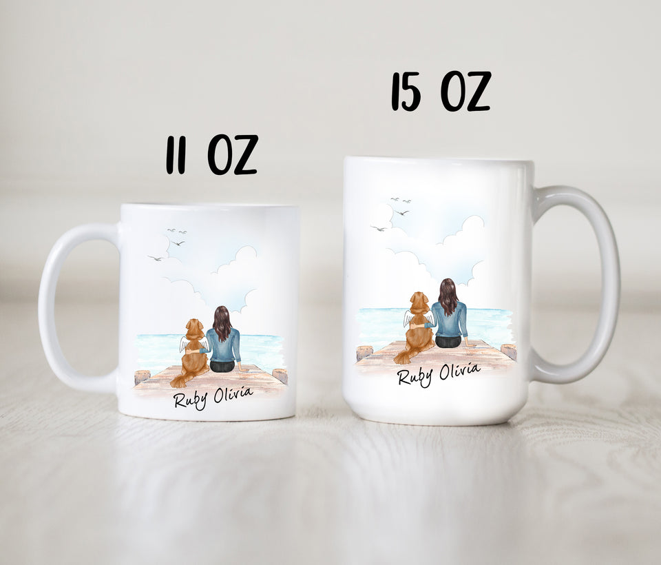 Personalized Custom Dog Mom Coffee Mug