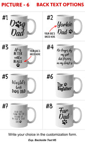 Personalized Custom Dog Dad Coffee Mug