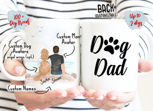 Personalized Custom Dog Dad Coffee Mug