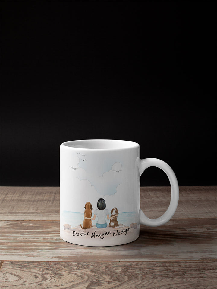 Personalized Custom Dog Mom Coffee Mug